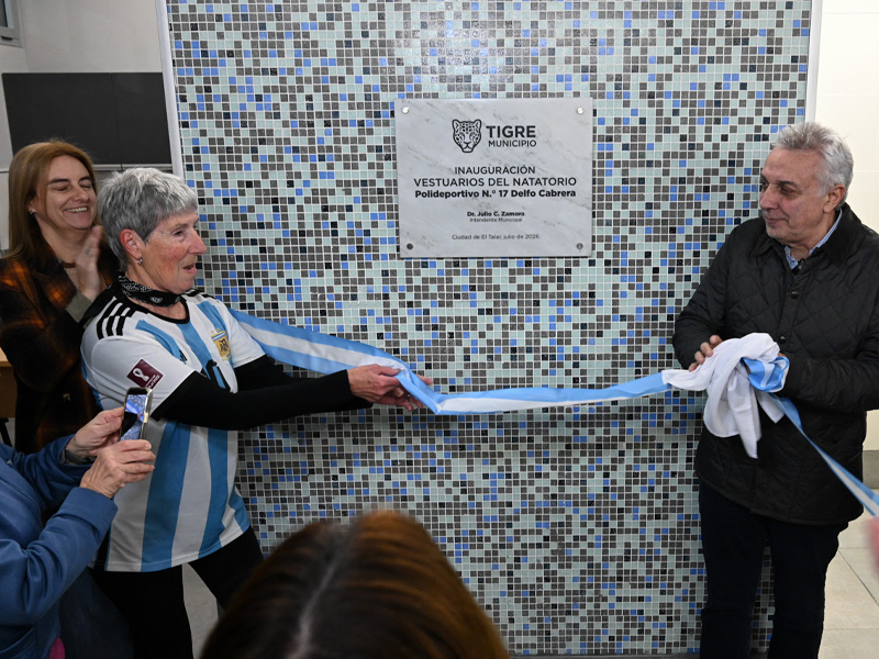 TIGRE / COMUNIDAD: Nuevos vestuarios del natatorio del Polideportivo Delfo Cabrera de El Talar